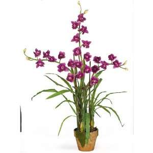  Triple Stem Cymbidium Silk Orchid Arrangement