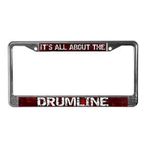  All About Drumline Red Music License Plate Frame by 