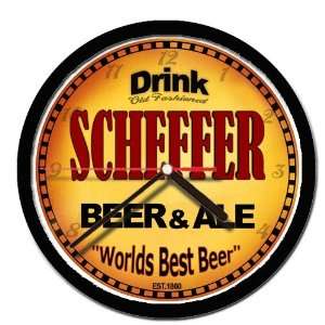  SCHEFFER beer and ale cerveza wall clock 