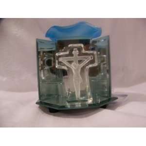   (Blue on the Cross) Fragrance Oil Lamp (Oil Warmer) 