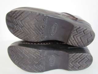 Womens Dansko Sanita Cordovan Leather Professional Clogs Shoes Size 38 