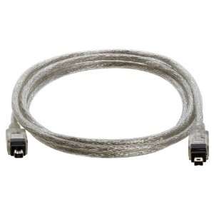  IEEE 1394 FireWire iLink DV Cable 4P 4P M/M   6ft (CLEAR 