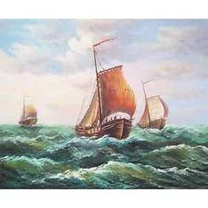  Fine Oil Painting, Clipper SC07 20x24