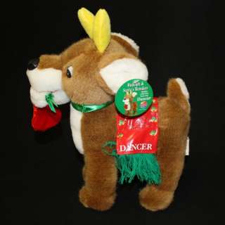Santas Reindeer Holiday Collection Plush Stuffed Dancer  
