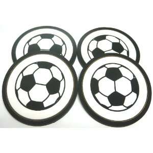 Large Soccer Ball Coasters (Brand New) 