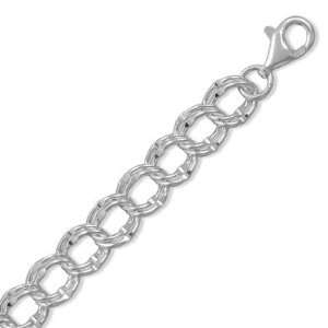   Silver 8 Inch Extra Large Charm Bracelet West Coast Jewelry Jewelry