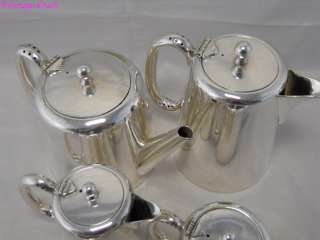VINTAGE 6 PIECE HOTELWARE TEASET SILVER PLATED SHEFFIELD  