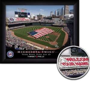 Minnesota Twins Personalized Stadium Print  Sports 