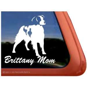  Brittany Mom ~ American Brittany Dog Vinyl Window Auto 
