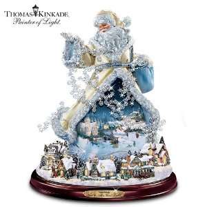  Thomas Kinkade Moving Santa Claus Tabletop Figurine And 