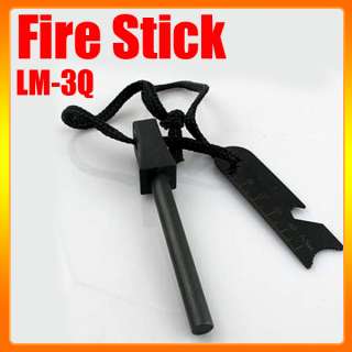 HOT Outdoor Survival Magnesium Flint Stone Fire Starter Lighter Kit 