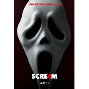 Scream 4 ~ Original 27x40 Double sided Advance (Frontal) Movie Poster 