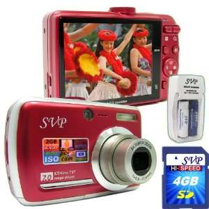  SVP Xthinn 737 Red 7MP 3x Optical zoom 3 inch LCD Digital 