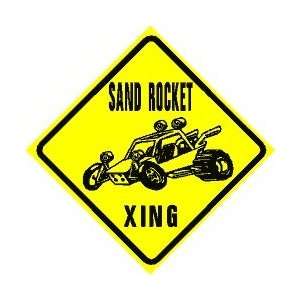  SAND ROCKET CROSSING dune buggy race sign