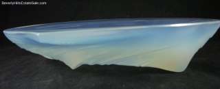 Large Opalescent Sabino Art Glass Clam Shell Tray  
