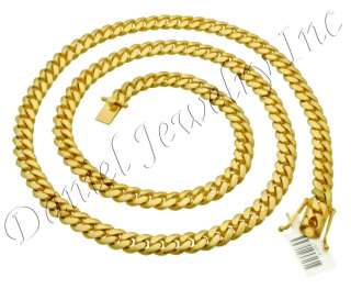 Miami Cuban Curb Link Chain 30 14k gold Neck 174.4g 9mm  