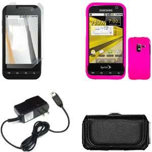  iNcido Brand Samsung Conquer 4G D600 Combo Rubber Hot Pink 