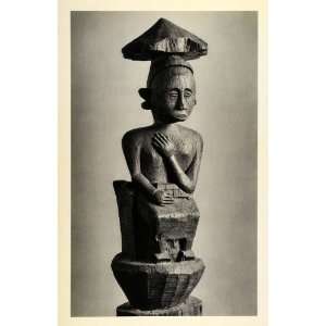  1955 Photogravure Sculpture Ancestor Figure Dayak Dyak 