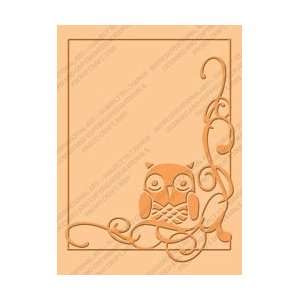 Provo Craft Cuttlebug A2 Embossing Folder Owl Flourish A2 37 1913; 2 