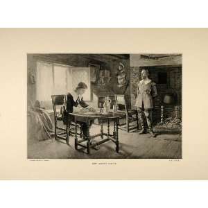  1893 Print John Alden Miles Standish Charles Y. Turner 