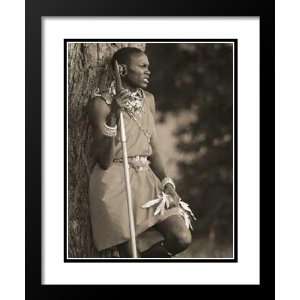  Alexis De Vilar Framed and Double Matted 25x29 Tribal 