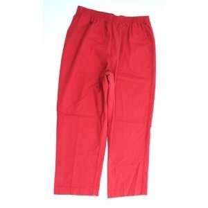  NEW ALFRED DUNNER WOMENS PANTS PROPORTIONED SHORT RED 16P 