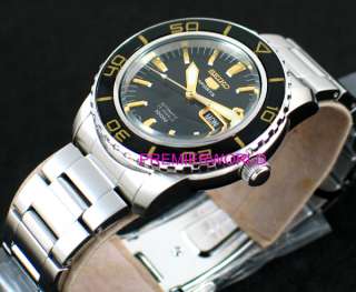 100 % authentic and brand new seiko 5 sports automatic black 100m 
