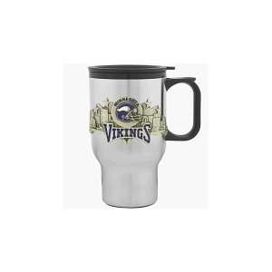  NFL Minnesota Vikings Stainless Steel Logo Travel Mug 