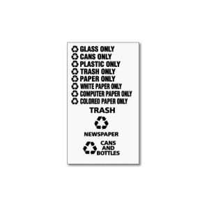  United Recycle Decals  COMPUTER PAPER ONLY  White 