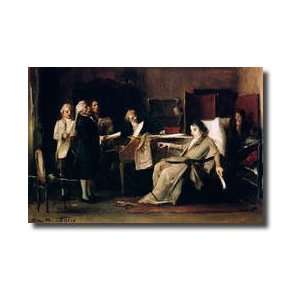   Directing His Requiem On His Deathbed Giclee Print