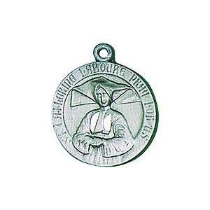  Pewter St. Catherine Laboure Medal, 18in. Chain 