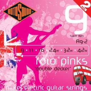  Rotosound Roto Pinks Double Deckers Electric Guitar 