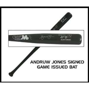 Andruw Jones Atlanta Braves Autographed Game Issued Baseball Bat 