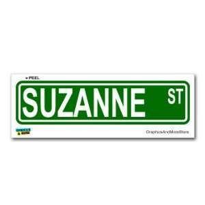  Suzanne Street Road Sign   8.25 X 2.0 Size   Name Window 