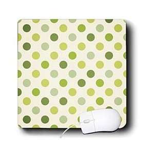  Anne Marie Baugh Dots   Green Dots Pattern   Mouse Pads 