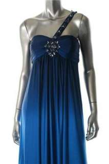 Xscape Blue Formal Dress Embellished Padded Bust 4  