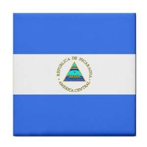  Nicaragua Flag Tile Trivet 