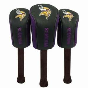  Minnesota Vikings NFL Set of Three Mesh Barrel Head Covers 