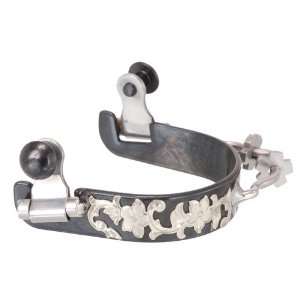  Kelly Silver Star Bumper Spur with Floral Etching Sports 