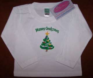 Merry Christmas & Bright Colorful Holiday Tree Long Sleeve Baby or 
