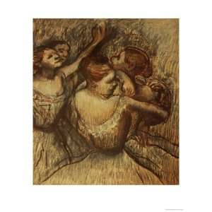  Green Dancers Giclee Poster Print by Edgar Degas, 12x16 