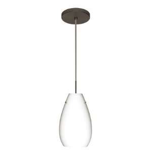  Pera One Light Cord Hung Pendant with Flat Canopy Finish 
