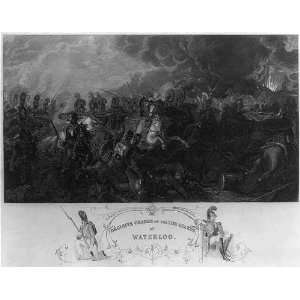  Decisive charge of the life guards at Waterloo,1815