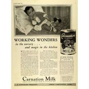  1933 Ad Carnation Co Aylmer Ontario Unsweetened Evaporated 