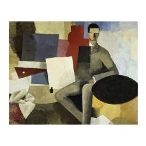  Man Seated LHomme Assis by Roger de La fresnaye. Size 29 