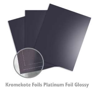  Kromekote Foils Platinum Foil Paper   100/Carton Office 