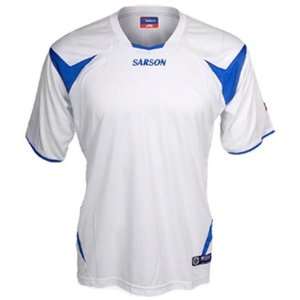   Custom Soccer Jersey WHITE/ROYAL AXL 