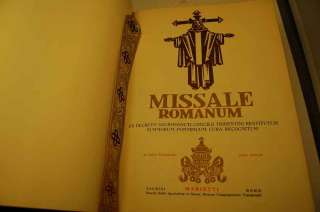 1961 Missale Romanum + ROMAN MISSAL + chalice +  