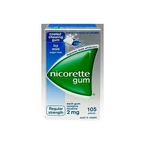  Nicorette Nicotine Gum Icy Mint 4 Boxes 420 Pieces 2mg 