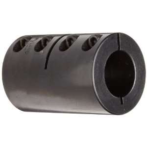 Ruland MCLX 6 6 F One Piece Clamping Rigid Coupling, Black Oxide Steel 